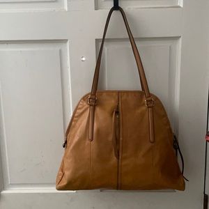 Dark tan HOBO brand work bag